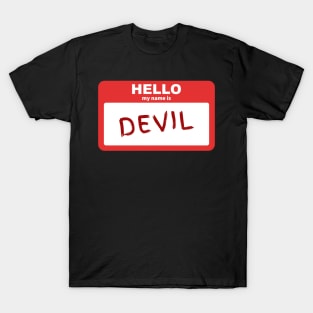 Hello My Name Is Devil T-Shirt